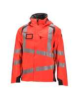 Mascot Accelerate Safe Warnschutz Regenjacke – rot/dunkelanthrazit