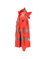 Mascot Accelerate Safe Warnschutz Regenjacke – rot/dunkelanthrazit
