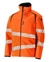 Mascot Accelerate Safe Warn-Softshelljacke – orange/schwarzblau