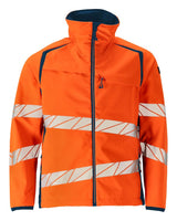 Mascot Accelerate Safe Warn-Softshelljacke – orange/dunkelpetroleum