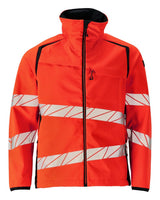 Mascot Accelerate Safe Warn-Softshelljacke – rot/schwarzblau