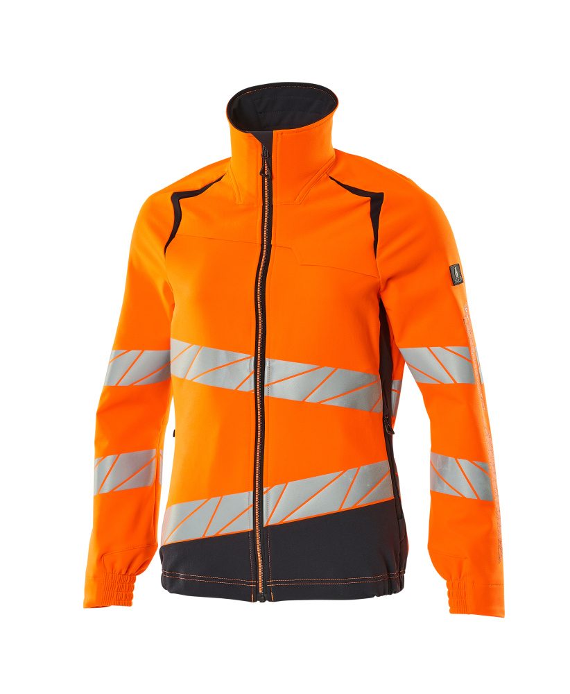Mascot Damen Accelerate Safe Warn Stretchbundjacke – orange/schwarzblau