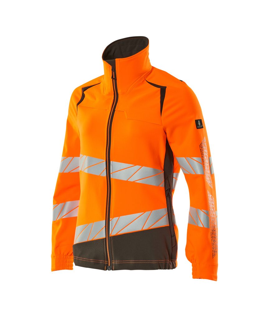 Mascot Damen Accelerate Safe Warn Stretchbundjacke – orange/dunkelanthrazit