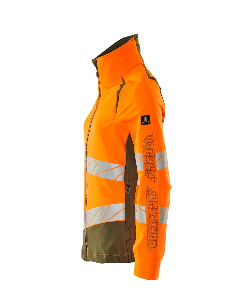 Mascot Damen Accelerate Safe Warn Stretchbundjacke – orange/moosgrün