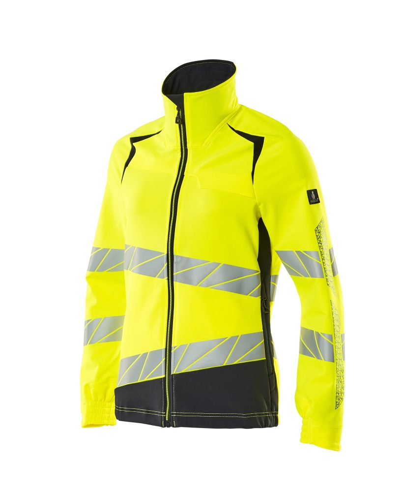 Mascot Damen Accelerate Safe Warn Stretchbundjacke – gelb/schwarzblau