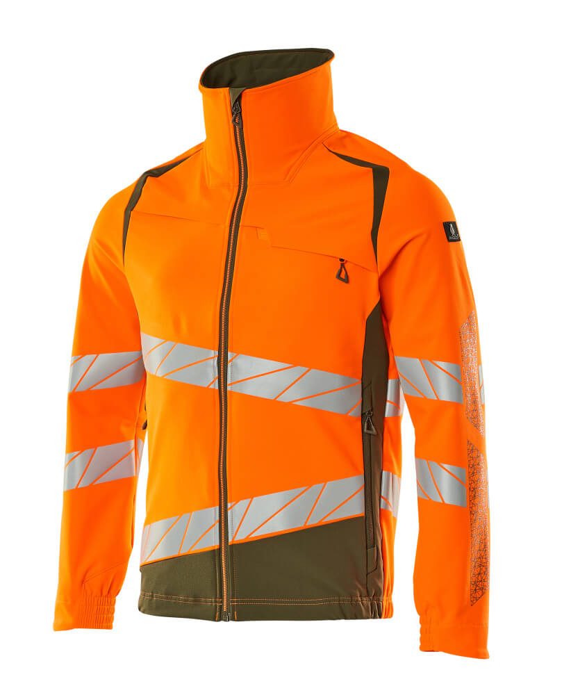 Mascot 19009 Warnschutz Stretch-Bundjacke – orange/moosgrün