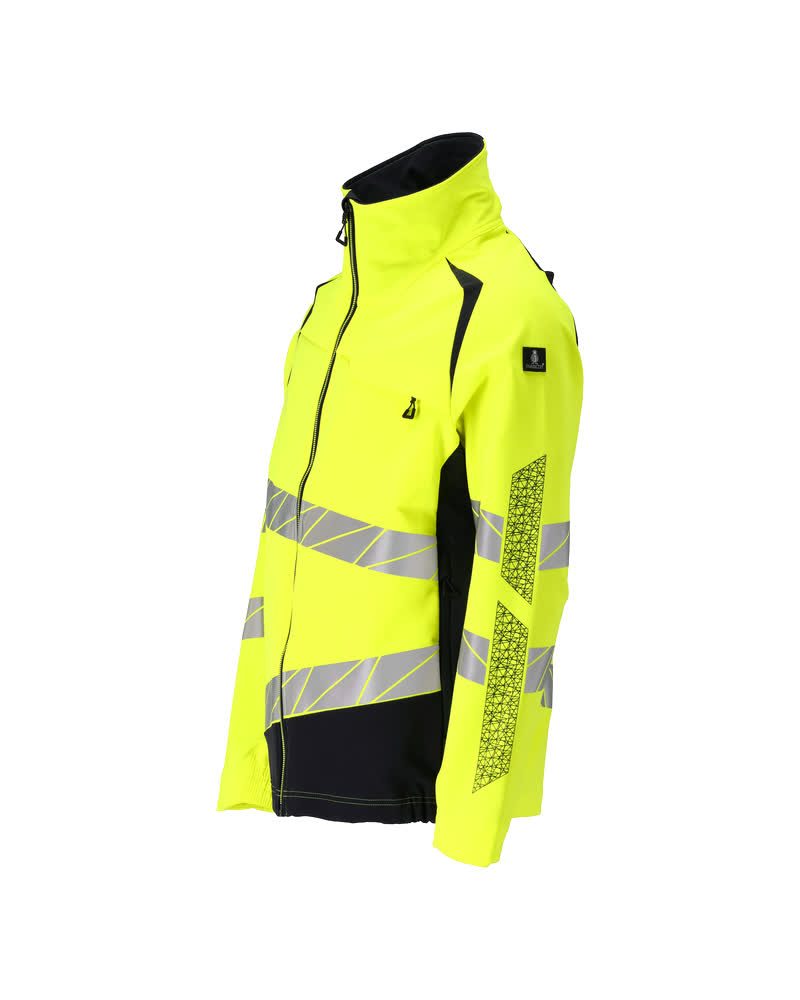 Mascot 19009 Warnschutz Stretch-Bundjacke – gelb/schwarzblau