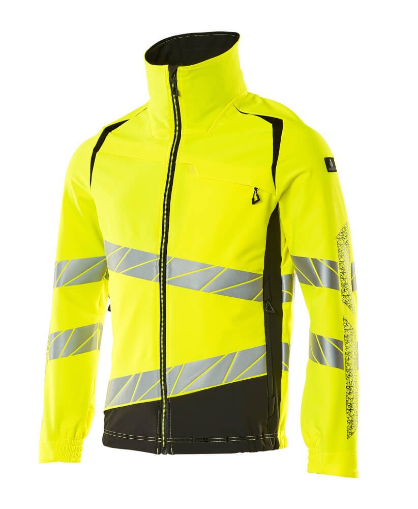 Mascot 19009 Warnschutz Stretch-Bundjacke – gelb/schwarz