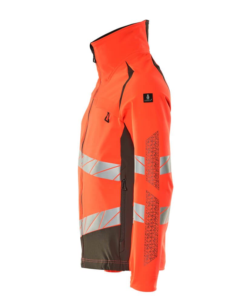 Mascot 19009 Warnschutz Stretch-Bundjacke – rot/dunkelanthrazit