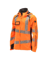 Mascot Damen Accelerate Safe Warnschutz Regenjacke – orange/dunkelanthrazit