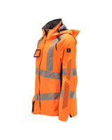 Mascot Damen Accelerate Safe Warnschutz Regenjacke – orange/dunkelanthrazit
