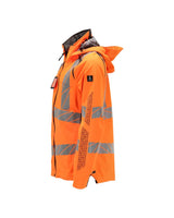 Mascot Damen Accelerate Safe Warnschutz Regenjacke – orange/dunkelanthrazit
