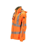 Mascot Damen Accelerate Safe Warnschutz Regenjacke – orange/moosgrün