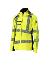 Mascot Damen Accelerate Safe Warnschutz Regenjacke – gelb/schwarzblau