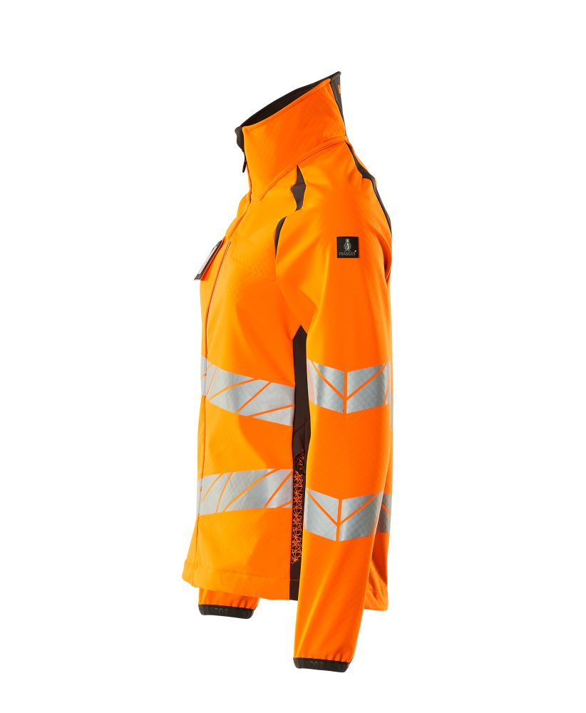 Mascot Damen Accelerate Safe Warn-Softhelljacke – orange/dunkelanthrazit