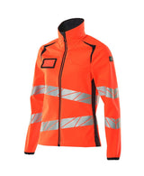 Mascot Damen Accelerate Safe Warn-Softhelljacke – rot/schwarzblau