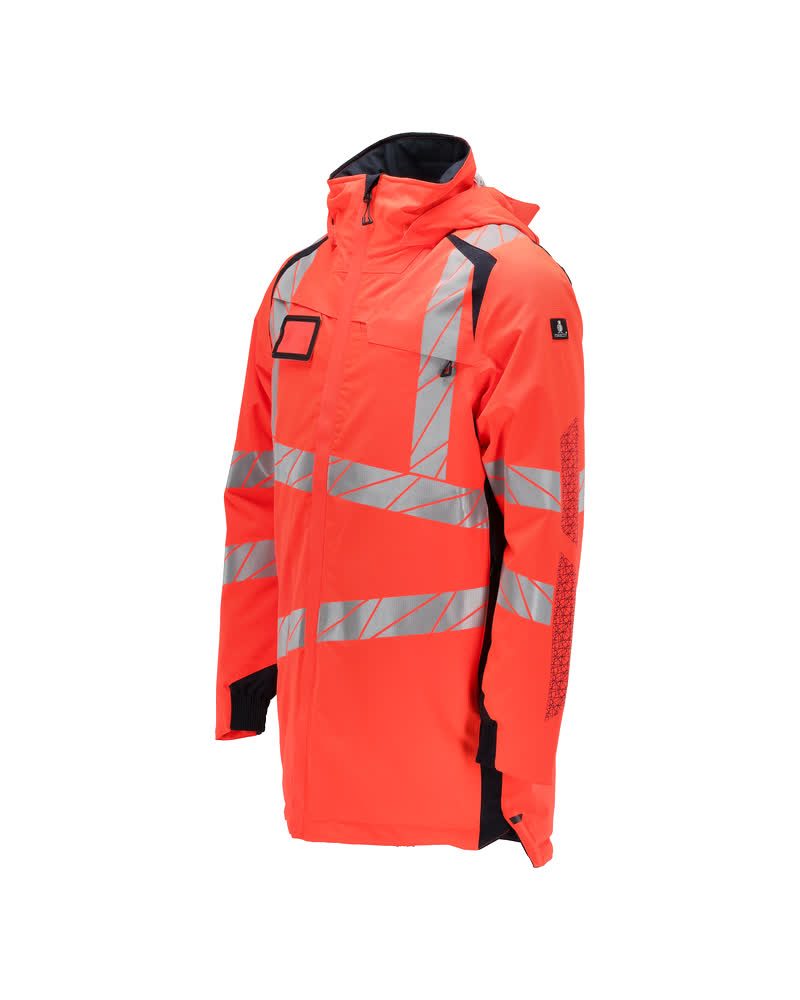 Mascot Accelerate Safe Warnschutz Winter-Parka – rot/schwarzblau