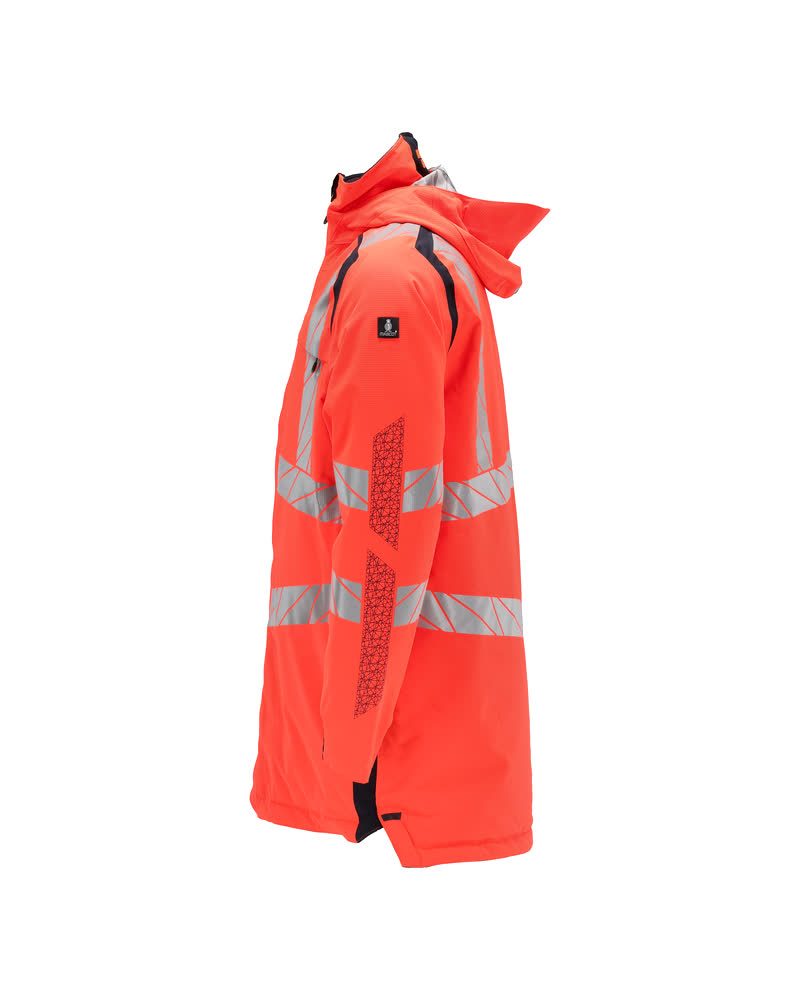 Mascot Accelerate Safe Warnschutz Winter-Parka – rot/schwarzblau