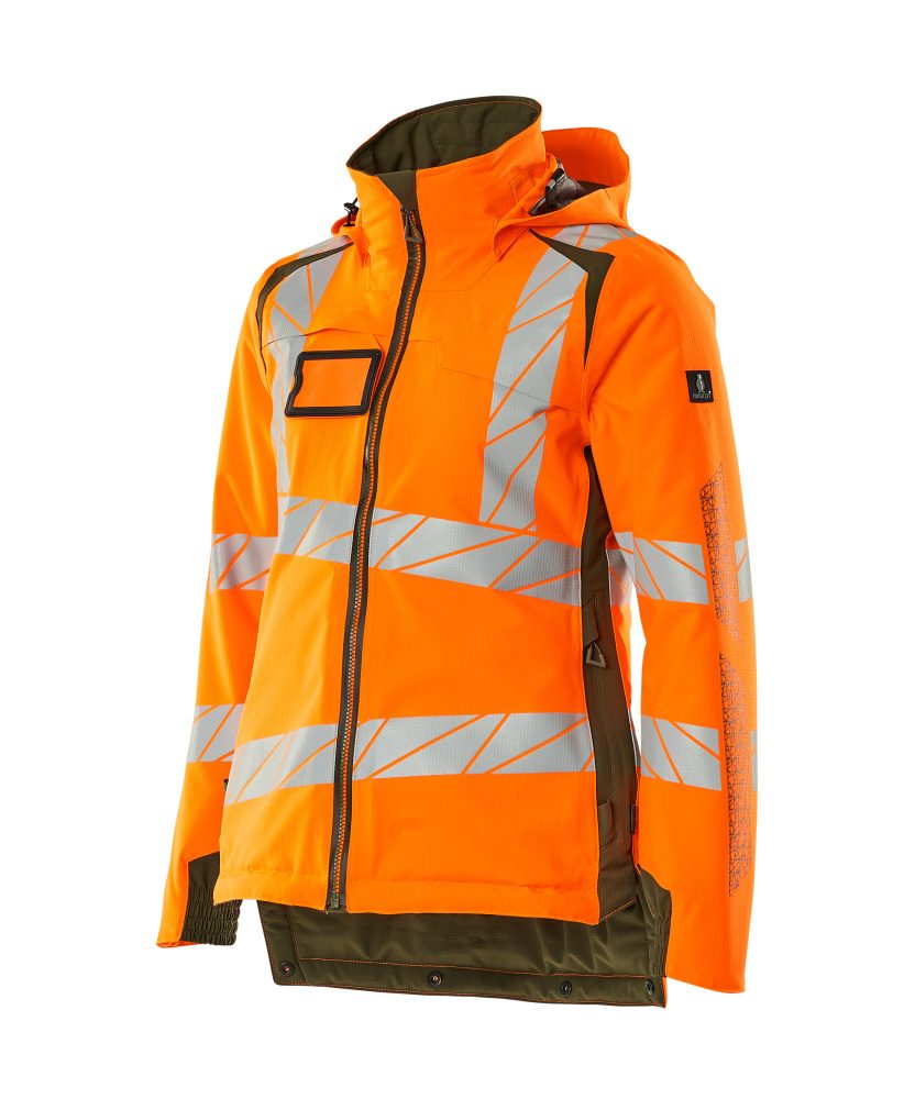 Mascot Damen Accelerate Safe Masco Warnschutz Winterjacke – orange/moosgrün