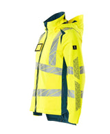 Mascot Damen Accelerate Safe Masco Warnschutz Winterjacke – gelb/dunkelpetroleum