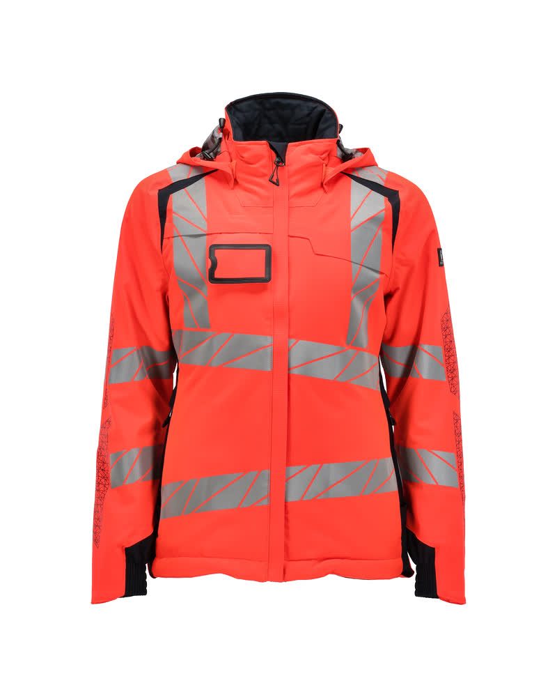 Mascot Damen Accelerate Safe Masco Warnschutz Winterjacke – rot/schwarzblau
