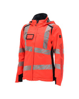 Mascot Damen Accelerate Safe Masco Warnschutz Winterjacke – rot/schwarzblau