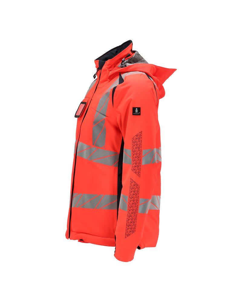 Mascot Damen Accelerate Safe Masco Warnschutz Winterjacke – rot/schwarzblau