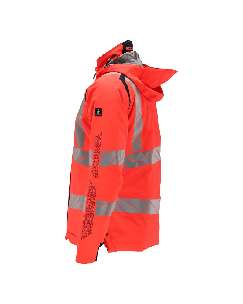 Mascot Damen Accelerate Safe Masco Warnschutz Winterjacke – rot/schwarzblau