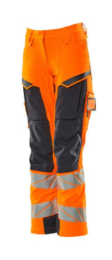 Mascot K2 Acceleratesafe Dame Warn Stretchbundhose – orange/schwarzblau
