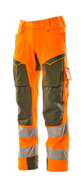 Mascot Kl.2 Accelerate Safe Warn Stretchbundhose 19079-511 – orange/moosgrün