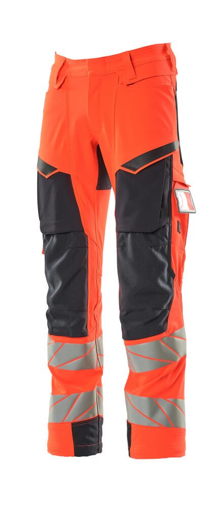 Mascot Kl.2 Accelerate Safe Warn Stretchbundhose 19079-511 – rot/schwarzblau
