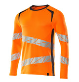 Mascot Accelerate Safe Warnschutz Langarmshirt – orange/schwarzblau