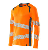 Mascot Accelerate Safe Warnschutz Langarmshirt – orange/dunkelpetroleum