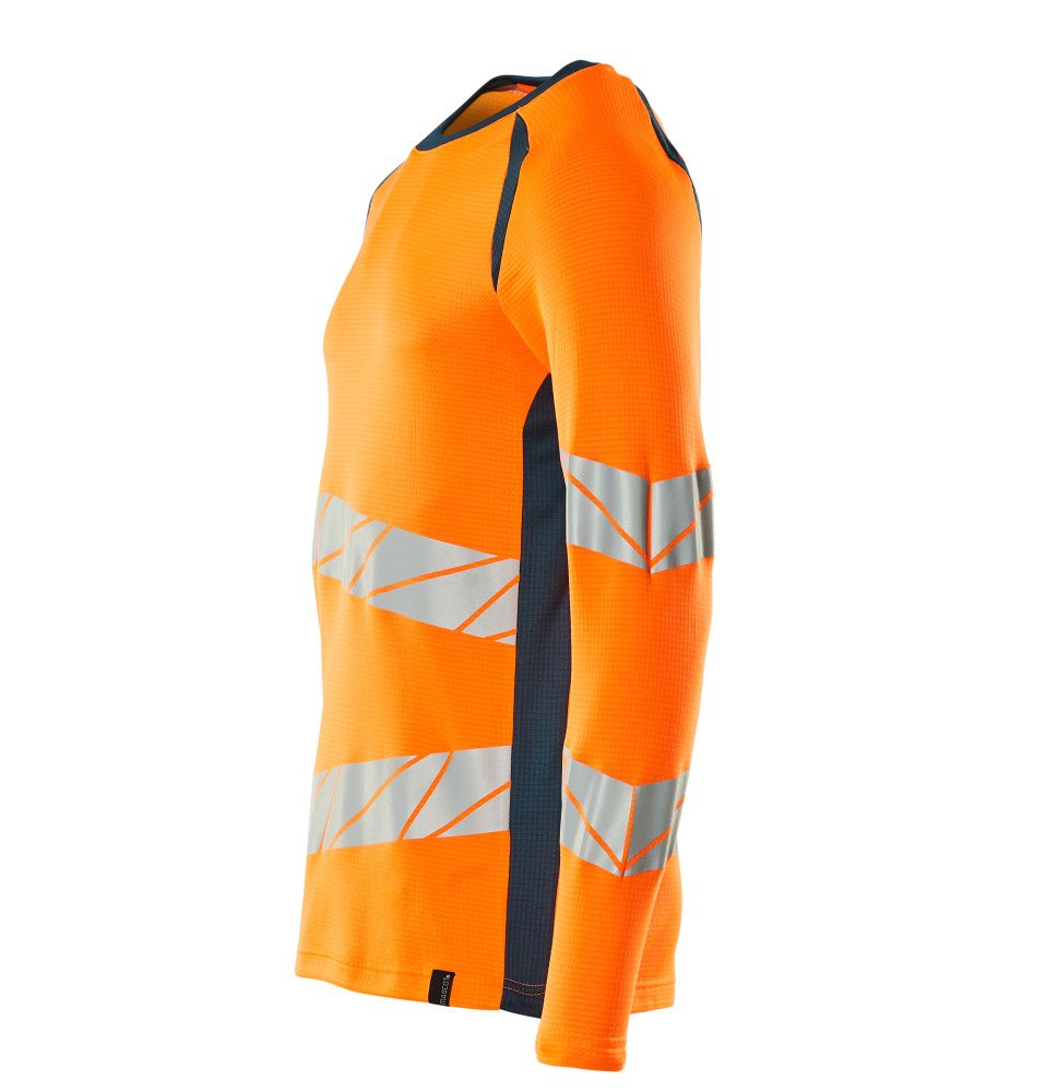 Mascot Accelerate Safe Warnschutz Langarmshirt – orange/dunkelpetroleum