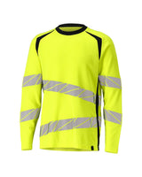 Mascot Accelerate Safe Warnschutz Langarmshirt – gelb/schwarzblau