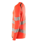 Mascot Accelerate Safe Warnschutz Langarmshirt – rot/dunkelanthrazit