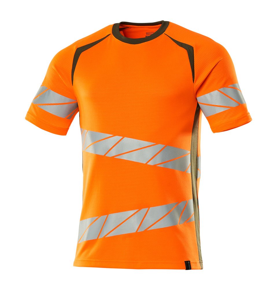 Mascot Accelerate Safe Warnschutz T-Shirt 19082-771 – orange/moosgrün