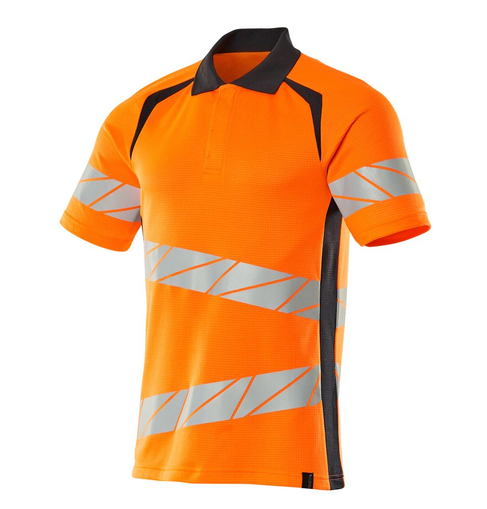 Mascot Accelerate Safe Warnschutz Polo-Shirt – orange/schwarzblau