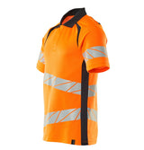 Mascot Accelerate Safe Warnschutz Polo-Shirt – orange/schwarzblau