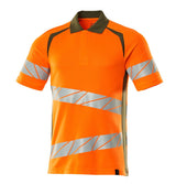 Mascot Accelerate Safe Warnschutz Polo-Shirt – orange/moosgrün