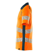 Mascot Accelerate Safe Warnschutz Polo-Shirt – orange/dunkelpetroleum
