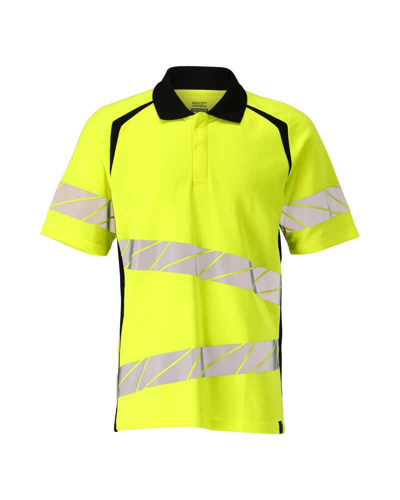Mascot Accelerate Safe Warnschutz Polo-Shirt – gelb/schwarz
