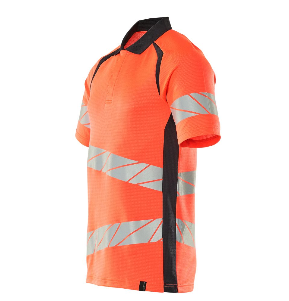 Mascot Accelerate Safe Warnschutz Polo-Shirt – rot/schwarzblau