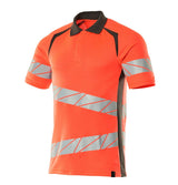 Mascot Accelerate Safe Warnschutz Polo-Shirt – rot/dunkelanthrazit