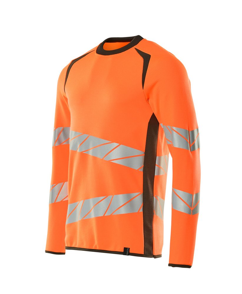 Mascot Accelerate Safe Warnschutz Sweatshirt – orange/dunkelanthrazit