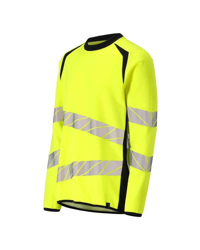 Mascot Accelerate Safe Warnschutz Sweatshirt – gelb/schwarzblau