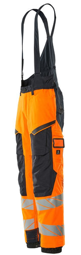 Mascot Accelerate Safe Warnschutz Winterhose – orange/schwarzblau