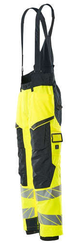 Mascot Accelerate Safe Warnschutz Winterhose – gelb/schwarzblau
