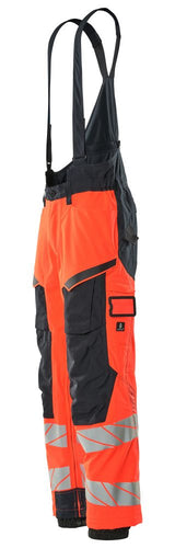 Mascot Accelerate Safe Warnschutz Winterhose – rot/schwarzblau