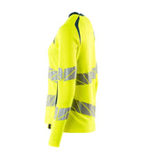Mascot Damen Accelerate Safe Warn-Langarmshirt – gelb/dunkelpetroleum